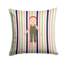 Load image into Gallery viewer, Dancer Bikatard Flexed Hands Throw Pillow - 14x14 Decorative Pillow – Art for Your Home &amp; Patio BB5183PW1414