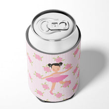 Load image into Gallery viewer, Ballerina Black Hair Ponytails Can or Bottle Hugger BB5187CC