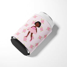 Load image into Gallery viewer, Ballerina African American Short Hair Can or Bottle Hugger BB5190CC