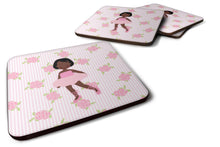Load image into Gallery viewer, Ballerina African American Short Hair Foam Coaster  BB5190FC