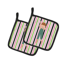 Load image into Gallery viewer, Dancer Bikatard Brown Hair Pot Holders - Set of 2 - Heat-Resistant Kitchen Essentials BB5193PTHD
