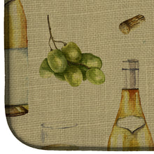 Load image into Gallery viewer, White Wine on Linen Dish Drying Mat – Absorbent, Artistic Kitchen Essentials BB5194DDM