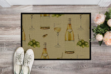 Load image into Gallery viewer, White Wine on Linen Doormat - 24x36 Decorative Floor Mat – Indoor/Outdoor Rug with Artistic Flair BB5194JMAT
