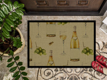 Load image into Gallery viewer, White Wine on Linen Doormat - 24x36 Decorative Floor Mat – Indoor/Outdoor Rug with Artistic Flair BB5194JMAT