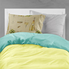 Load image into Gallery viewer, White Wine on Linen Fabric Standard Pillowcase – Artistic Decorative Front, White Back BB5194PILLOWCASE