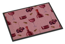 Load image into Gallery viewer, Red Wine on Linen Doormat - 18x27 Decorative Floor Mat – Indoor/Outdoor Rug with Artistic Flair BB5195MAT