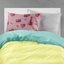 Load image into Gallery viewer, Red Wine on Linen Fabric Standard Pillowcase – Artistic Decorative Front, White Back BB5195PILLOWCASE