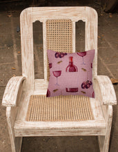 Load image into Gallery viewer, Red Wine on Linen Fabric Decorative Pillow BB5195PW1818