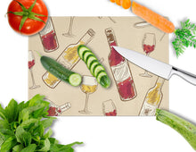 Load image into Gallery viewer, Red and White Wine Glass Cutting Boards – Durable, Decorative Kitchen Art Large BB5196LCB