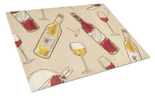 Load image into Gallery viewer, Red and White Wine Glass Cutting Boards – Durable, Decorative Kitchen Art Large BB5196LCB