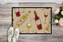 Load image into Gallery viewer, Red and White Wine Doormat - 18x27 Decorative Floor Mat – Indoor/Outdoor Rug with Artistic Flair BB5196MAT