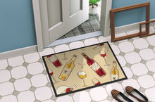 Load image into Gallery viewer, Red and White Wine Doormat - 18x27 Decorative Floor Mat – Indoor/Outdoor Rug with Artistic Flair BB5196MAT
