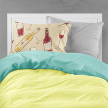 Load image into Gallery viewer, Red and White Wine Fabric Standard Pillowcase – Artistic Decorative Front, White Back BB5196PILLOWCASE