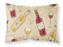 Load image into Gallery viewer, Red and White Wine Fabric Standard Pillowcase – Artistic Decorative Front, White Back BB5196PILLOWCASE