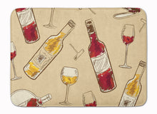 Load image into Gallery viewer, Red and White Wine Machine Washable Memory Foam Mat BB5196RUG