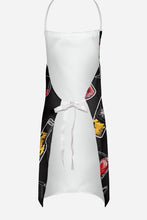 Load image into Gallery viewer, Red and White Wine on Black Apron – Artist-Designed Kitchen, BBQ &amp; Craft Apron BB5197APRON