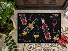 Load image into Gallery viewer, Red and White Wine on Black Doormat - 24x36 Decorative Floor Mat – Indoor/Outdoor Rug with Artistic Flair BB5197JMAT