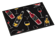 Load image into Gallery viewer, Red and White Wine on Black Doormat - 24x36 Decorative Floor Mat – Indoor/Outdoor Rug with Artistic Flair BB5197JMAT