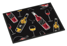 Load image into Gallery viewer, Red and White Wine on Black Doormat - 18x27 Decorative Floor Mat – Indoor/Outdoor Rug with Artistic Flair BB5197MAT