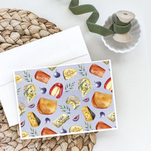 Load image into Gallery viewer, Assortment of Cheeses Greeting Cards -  Blank Note Cards – 8-Pack of Artist-Designed Cards with Envelopes