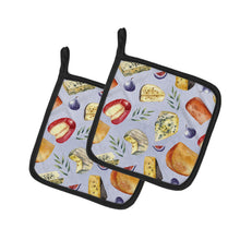 Load image into Gallery viewer, Assortment of Cheeses Pot Holders - Set of 2 - Heat-Resistant Kitchen Essentials BB5198PTHD