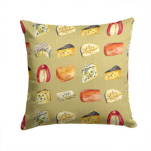 Load image into Gallery viewer, Cheeses Throw Pillow - 14x14 Decorative Pillow – Art for Your Home &amp; Patio BB5199PW1414
