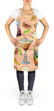 Load image into Gallery viewer, Drinks and Cocktails Peach Apron – Artist-Designed Kitchen, BBQ &amp; Craft Apron BB5200APRON