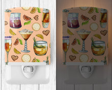 Load image into Gallery viewer, Drinks and Cocktails Peach Ceramic Night Light BB5200CNL
