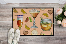 Load image into Gallery viewer, Drinks and Cocktails Peach Doormat - 18x27 Decorative Floor Mat – Indoor/Outdoor Rug with Artistic Flair BB5200MAT