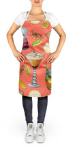 Load image into Gallery viewer, Drinks and Cocktails Salmon Apron – Artist-Designed Kitchen, BBQ &amp; Craft Apron BB5201APRON