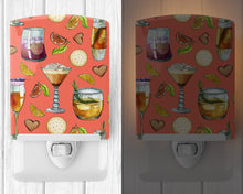 Load image into Gallery viewer, Drinks and Cocktails Salmon Ceramic Night Light BB5201CNL