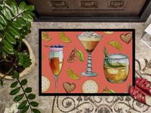 Load image into Gallery viewer, Drinks and Cocktails Salmon Doormat - 24x36 Decorative Floor Mat – Indoor/Outdoor Rug with Artistic Flair BB5201JMAT