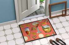 Load image into Gallery viewer, Drinks and Cocktails Salmon Doormat - 18x27 Decorative Floor Mat – Indoor/Outdoor Rug with Artistic Flair BB5201MAT