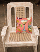 Load image into Gallery viewer, Drinks and Cocktails Salmon Fabric Decorative Pillow BB5201PW1818