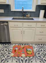 Load image into Gallery viewer, Drinks and Cocktails Salmon Machine Washable Memory Foam Mat BB5201RUG