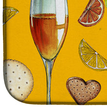 Load image into Gallery viewer, Drinks and Cocktails Gold Dish Drying Mat – Absorbent, Artistic Kitchen Essentials BB5202DDM