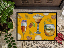 Load image into Gallery viewer, Drinks and Cocktails Gold Doormat - 24x36 Decorative Floor Mat – Indoor/Outdoor Rug with Artistic Flair BB5202JMAT