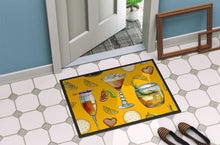 Load image into Gallery viewer, Drinks and Cocktails Gold Doormat - 24x36 Decorative Floor Mat – Indoor/Outdoor Rug with Artistic Flair BB5202JMAT