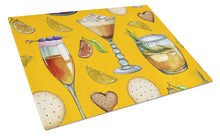 Load image into Gallery viewer, Drinks and Cocktails Gold Glass Cutting Boards – Durable, Decorative Kitchen Art Large BB5202LCB