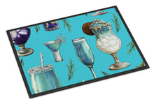 Load image into Gallery viewer, Drinks and Cocktails Blue Doormat - 24x36 Decorative Floor Mat – Indoor/Outdoor Rug with Artistic Flair BB5203JMAT
