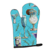Load image into Gallery viewer, Drinks and Cocktails Blue Oven Mitt BB5203OVMT