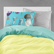 Load image into Gallery viewer, Drinks and Cocktails Blue Fabric Standard Pillowcase – Artistic Decorative Front, White Back BB5203PILLOWCASE