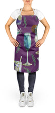 Load image into Gallery viewer, Drinks and Cocktails Purple Apron – Artist-Designed Kitchen, BBQ &amp; Craft Apron BB5204APRON