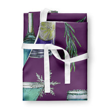 Load image into Gallery viewer, Drinks and Cocktails Purple Apron – Artist-Designed Kitchen, BBQ &amp; Craft Apron BB5204APRON
