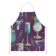 Load image into Gallery viewer, Drinks and Cocktails Purple Apron – Artist-Designed Kitchen, BBQ &amp; Craft Apron BB5204APRON