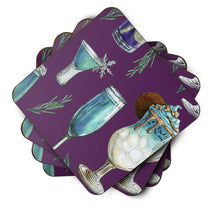 Load image into Gallery viewer, Drinks and Cocktails Purple Foam Coaster  BB5204FC