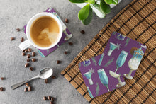Load image into Gallery viewer, Drinks and Cocktails Purple Foam Coaster  BB5204FC