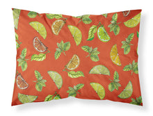 Load image into Gallery viewer, Lemons, Limes and Oranges Fabric Standard Pillowcase – Artistic Decorative Front, White Back BB5205PILLOWCASE