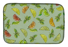 Load image into Gallery viewer, Lemons, Limes and Oranges Dish Drying Mat – Absorbent, Artistic Kitchen Essentials BB5206DDM