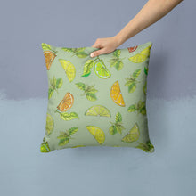 Load image into Gallery viewer, Lemons, Limes and Oranges Throw Pillow - 14x14 Decorative Pillow – Art for Your Home &amp; Patio BB5206PW1414